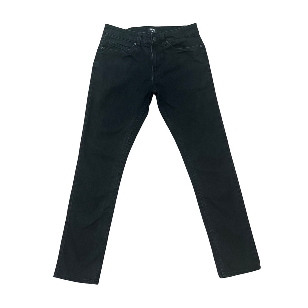 Buffalo David Bitton Mens Slim Ash Jeans 32x32 Black Washed Denim (0933)